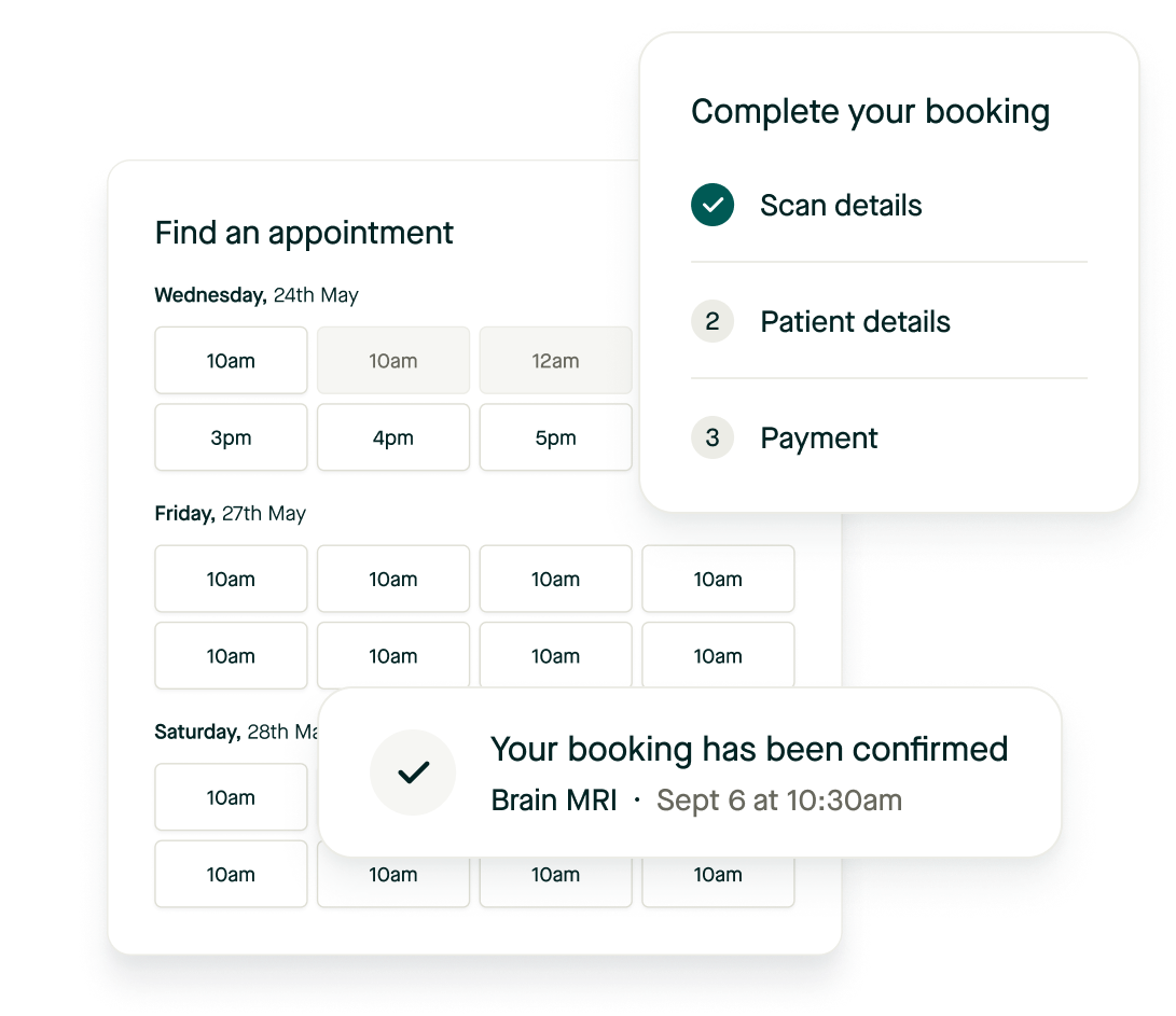 appointment picker user interface